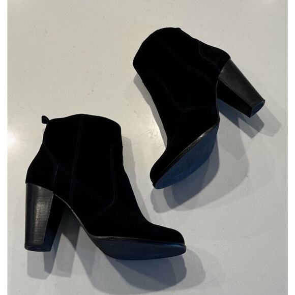 Joie Women’s Size 40 Black Suede Booties Boots Boho Festival Classic READ - Picture 1 of 16